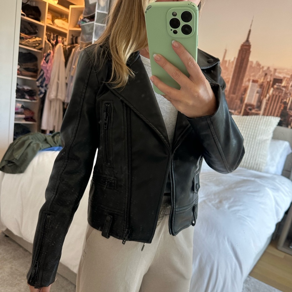 Blank NYC Black Leather Jacket